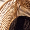 Delta stol    Svart / Natural Wicker/ Teddy Black