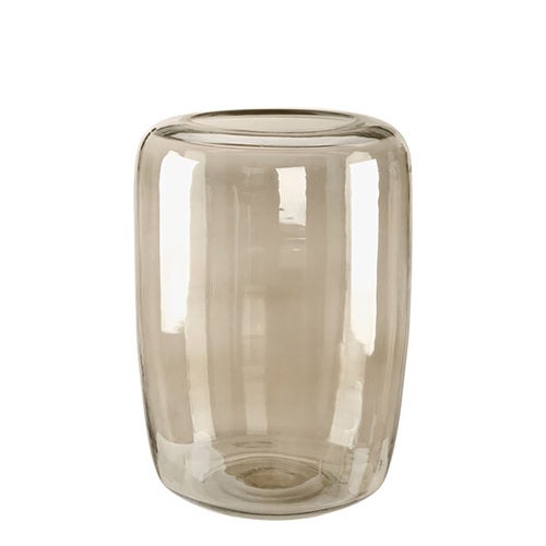 Reef vas i handblåst glas Ø28 cm Smoke Brown