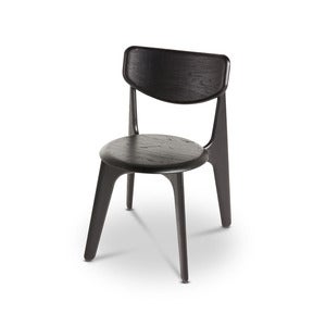Slab matstol svart
