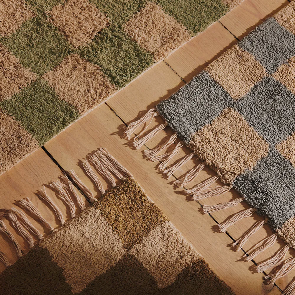 Tvättbar Matta Mara Elm Green