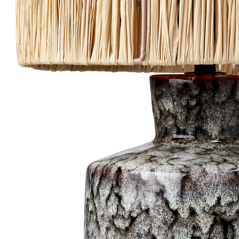 LAVA bordslampa mörkbrun