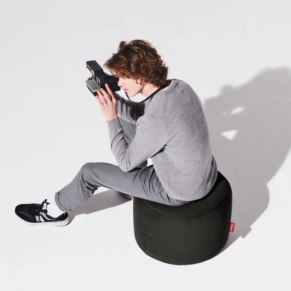 point canvas recycled sittpuff black licorice