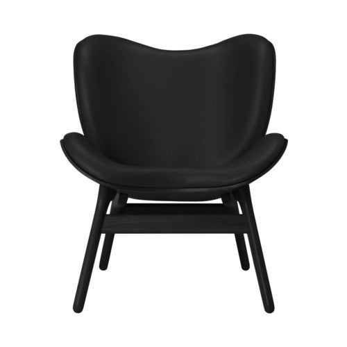 A Conversation Piece Loungestol Black Oak/Hope Leather Black