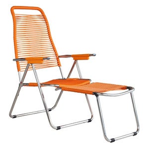 Spaghetti solstol orange aluminium 