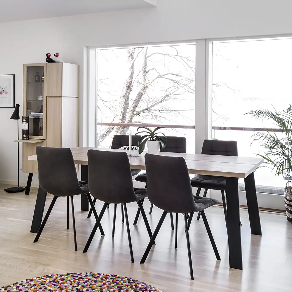 Ruth Matstol mörkgrå 2-pack