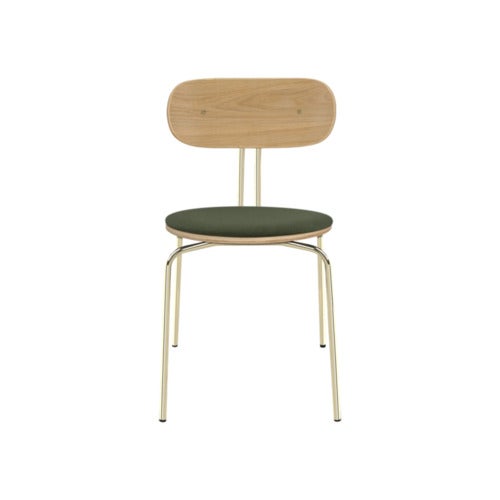Curious Matstol Ek/Mässing Racing Green