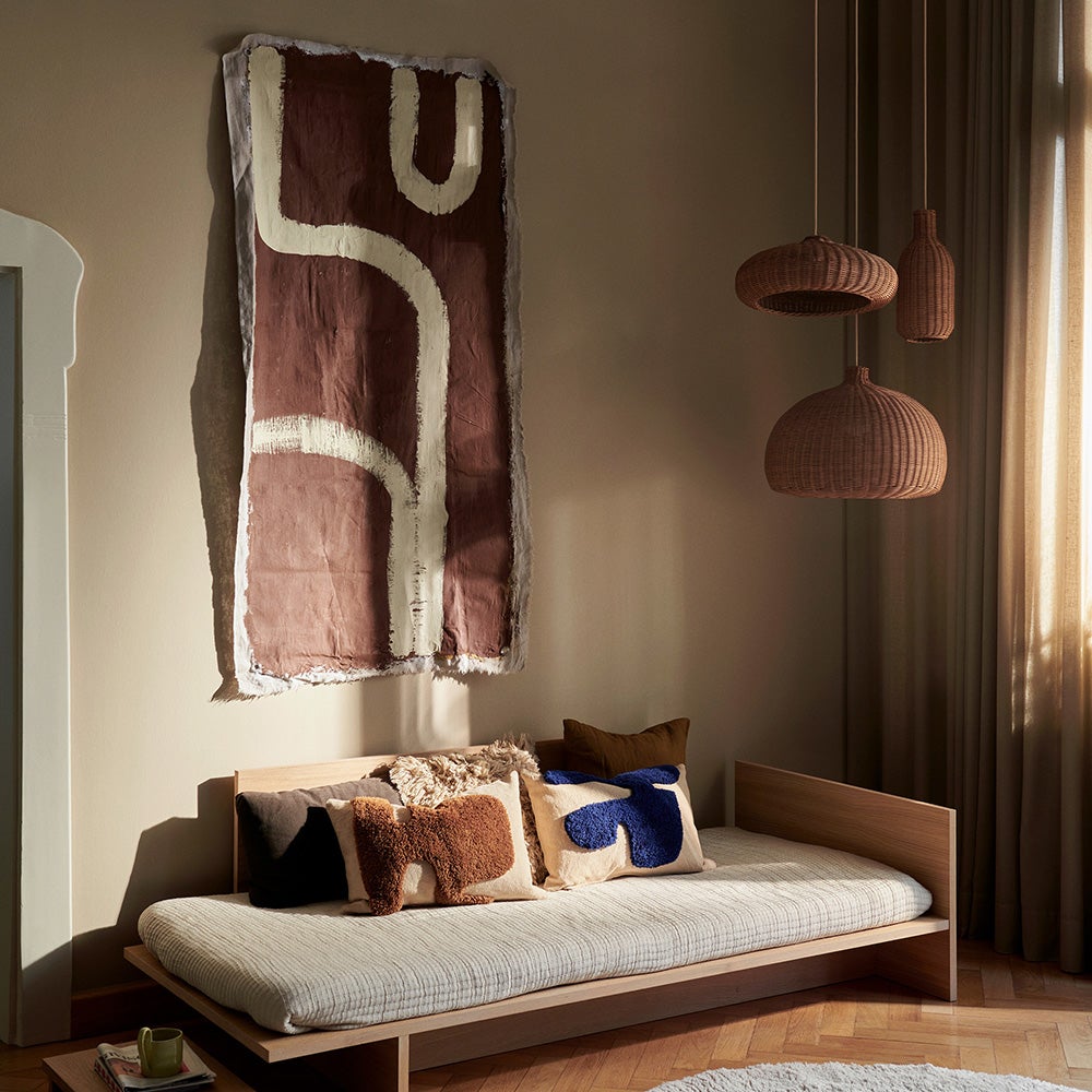 Lay Kudde 60X40 Sand/Br Blue