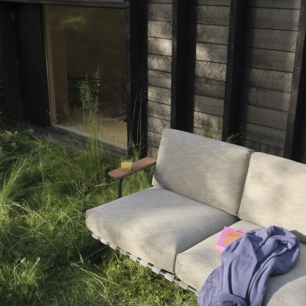 Settle 2-sits soffa Ribbed Weave 2/Dark Green 