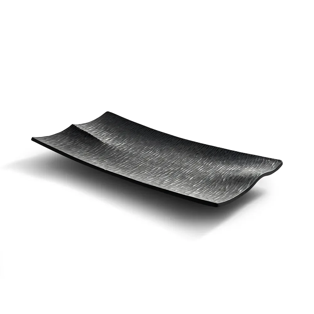 Japan bricka svartlackad mahogny