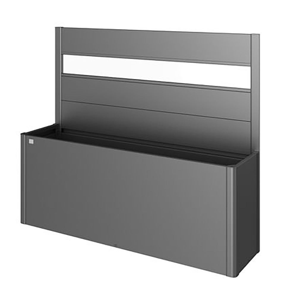 Skärm till planteringsbädd 4x1 med  acryl metallic 