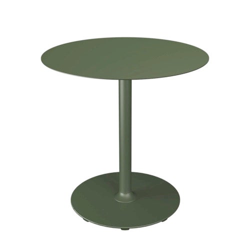PICO Cafébord Ø74 cm, rund bas Olive green