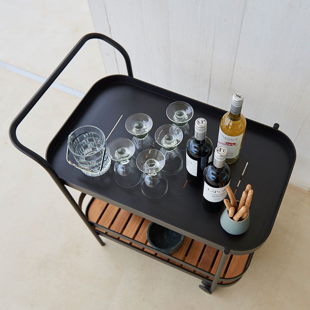 Roll Serveringsvagn Svart 