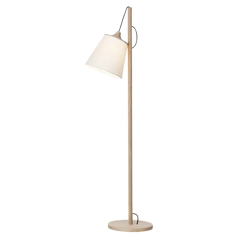 Pull golvlampa - Oak/White
