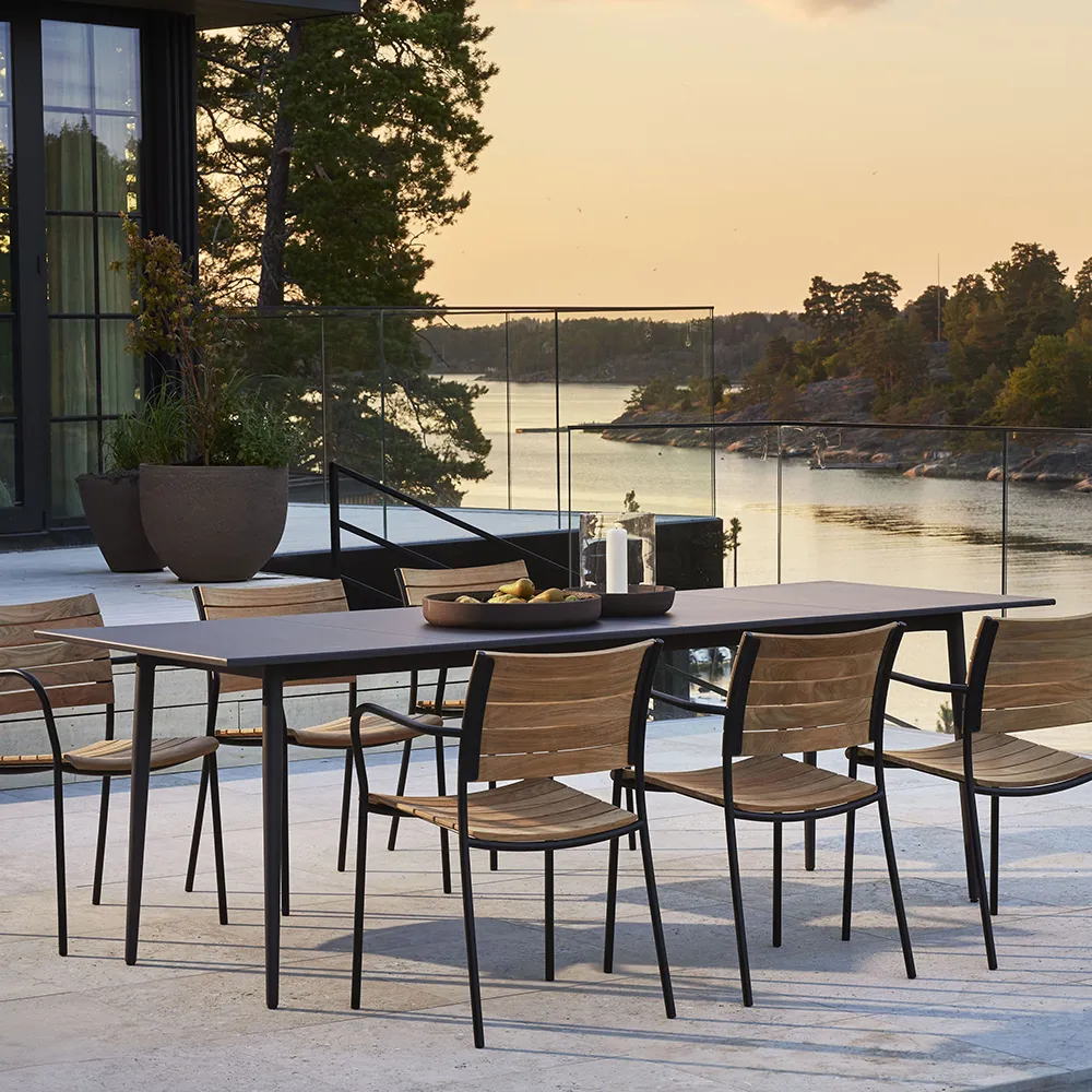 Tira Matbord 235x90 cm Charcoal grey