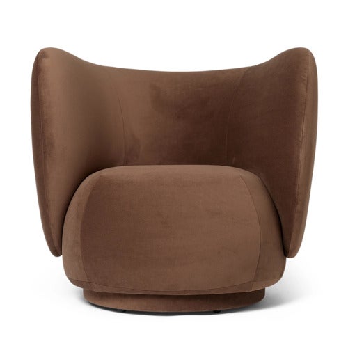 Rico Lounge Fåtölj Rich Velvet - Soft brown