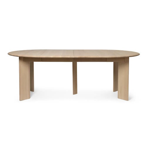Bevel Matbord 117-217x117 cm - White Oiled Beech