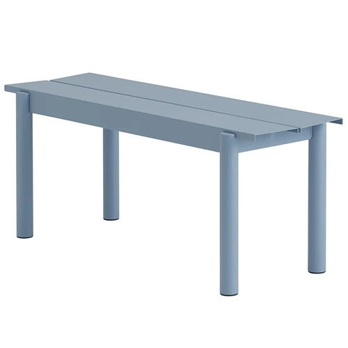 Linear Steel Bänk 110x34 cm Pale Blue 