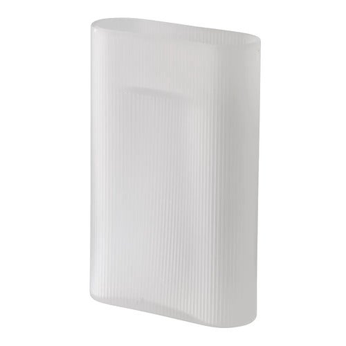 Ridge Vas H: 35 cm White Frosted