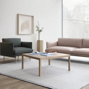 Workshop soffbord 86 x 86 cm - Oak Veneer Oak