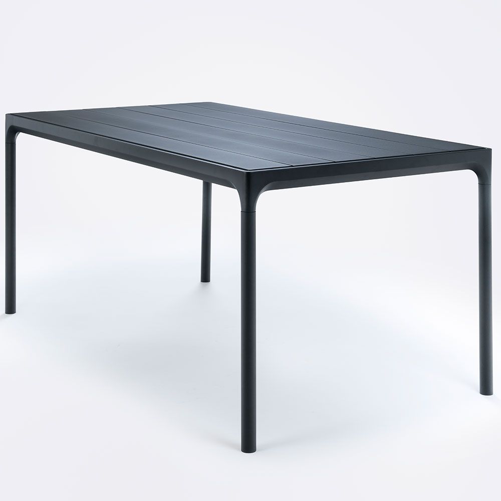 Image of Houe, Four matbord 160x90 cm svart aluminium