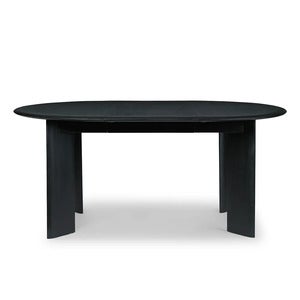Bevel Matbord 117-217x117 cm - Black Oiled Beech