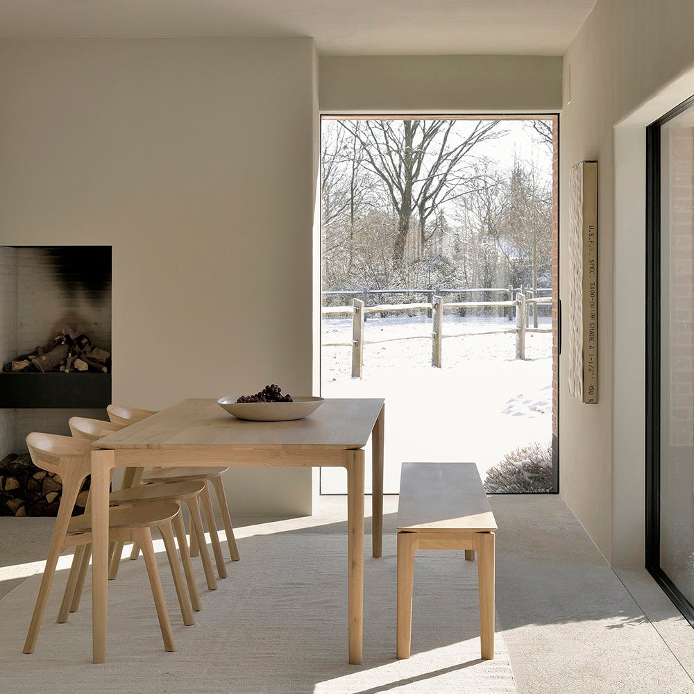 Bok Bänk Lackad teak 35x186 cm