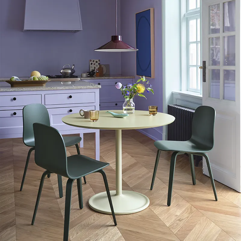 Soft matbord 95 - Beige Green Laminate Beige Green