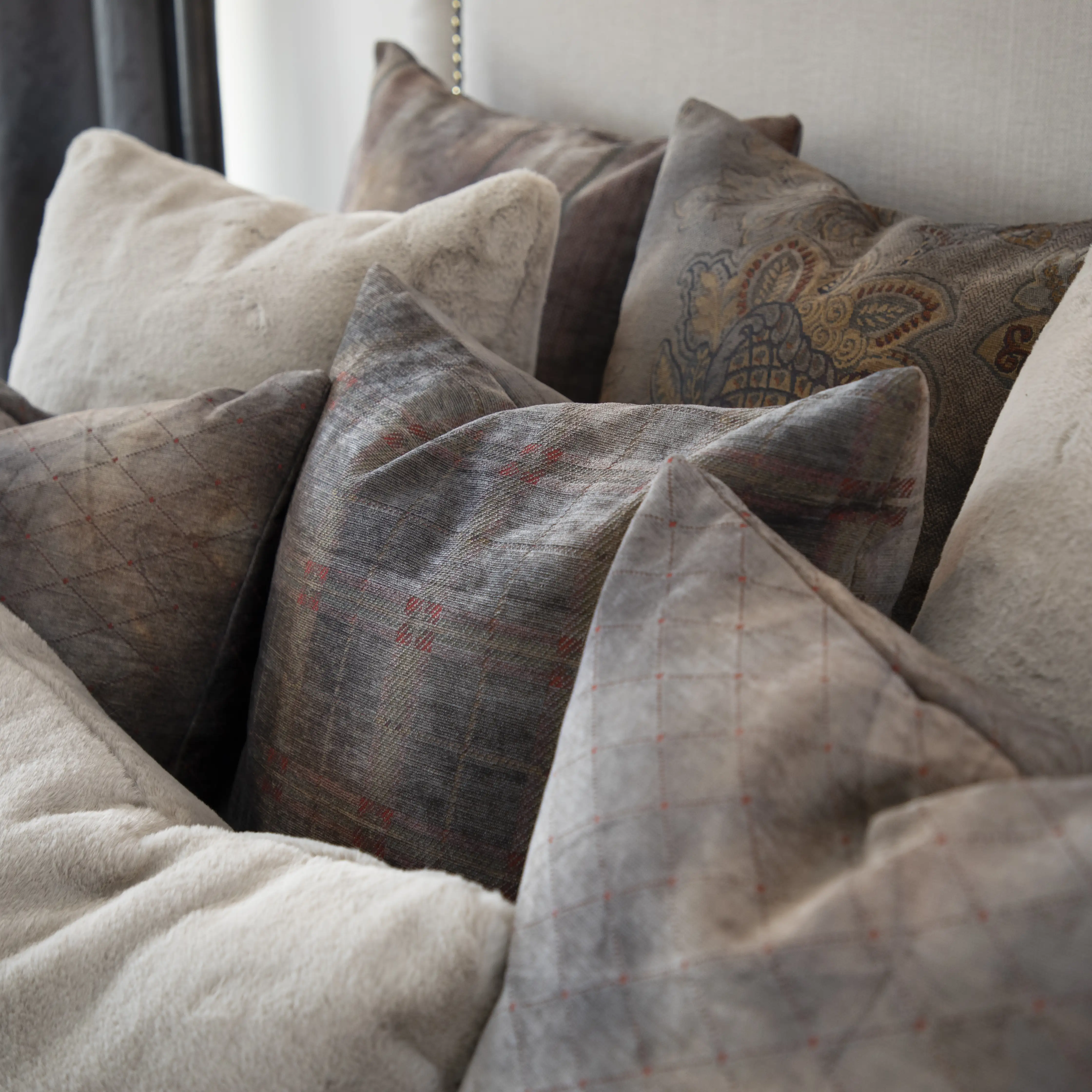  Kuddfodral Merano Check Bruciatio 50x50 cm