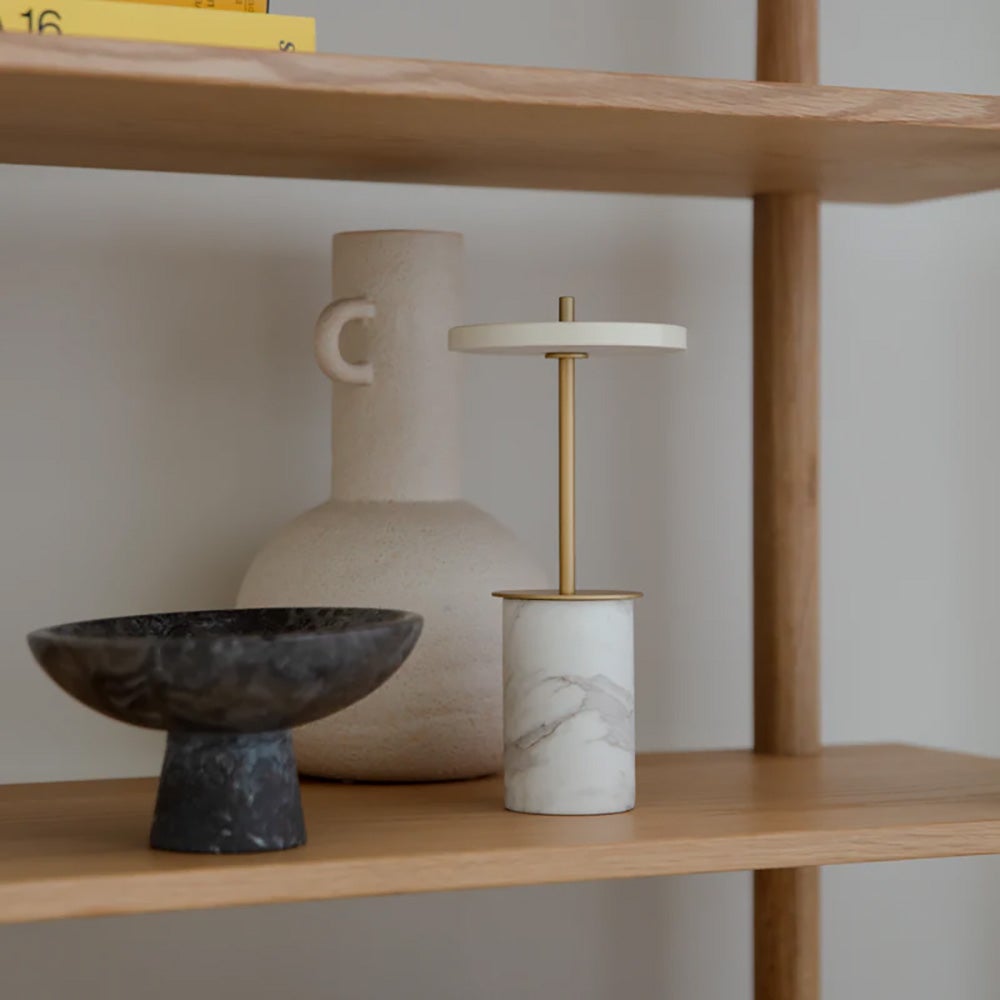 Asteria Move Mini Portabel Lampa White Marble