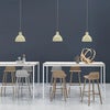 Nerd barstol 75 cm - med fotstöd i metall - Stained Dark Brown