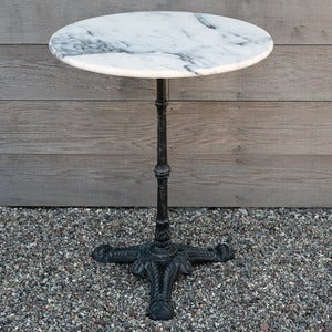 Loire marmor bordsskiva 60 cm vit