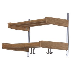 Meja Hatthylla 59 cm 2 hyllplan Lackad Ek