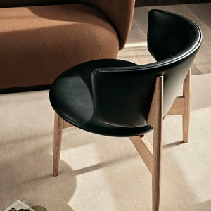Herman Loungestol Envy Leather - Oak/Black
