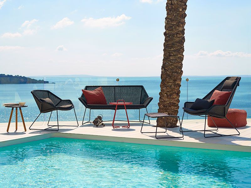 Breeze Loungestol Black 