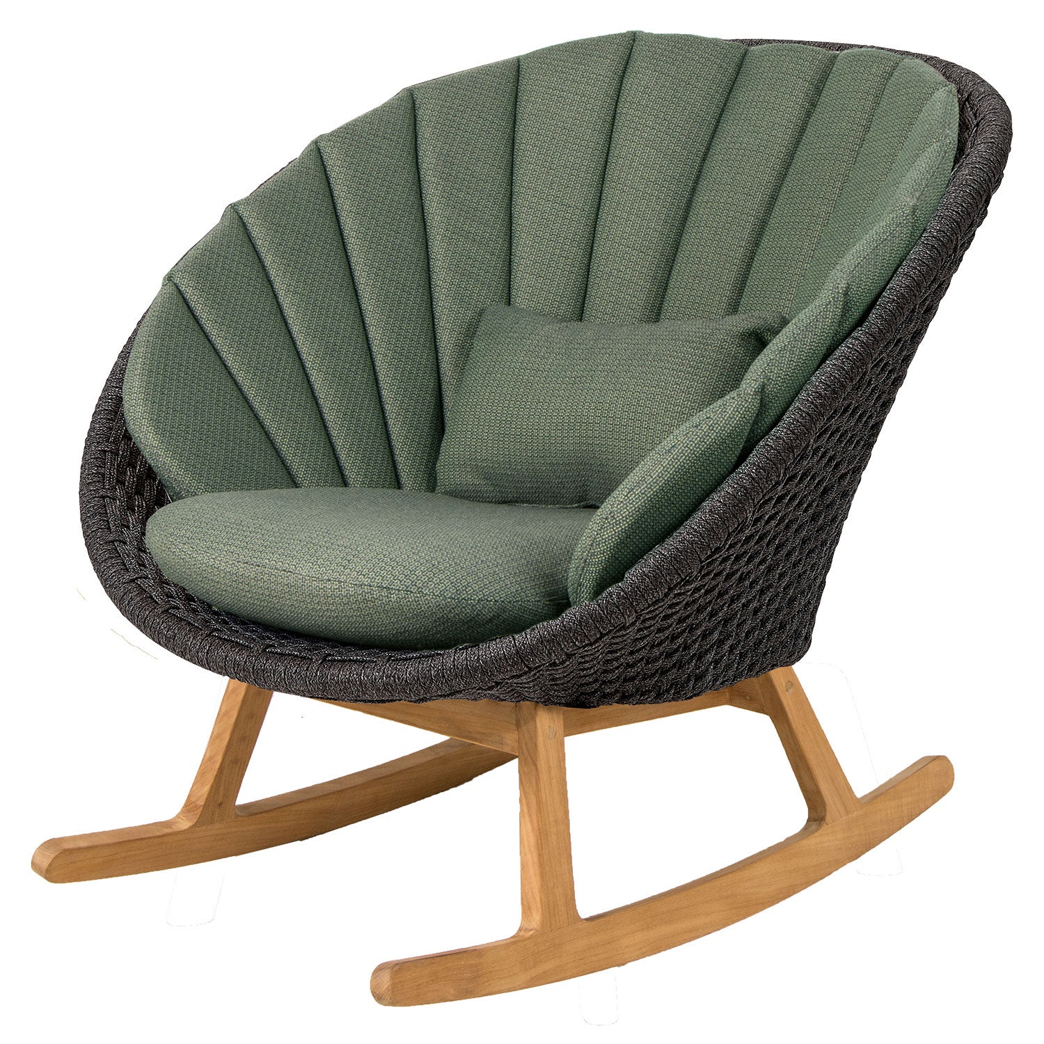 Peacock Gungfåtölj Teak Dark grey 