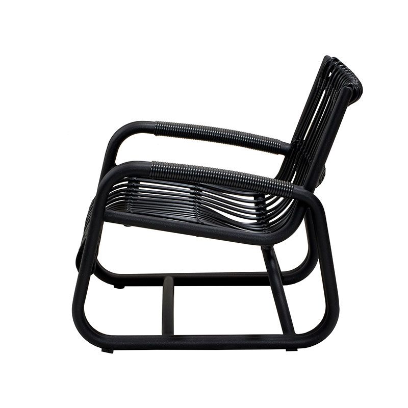 Curve loungefåtölj outdoor Lava grey 