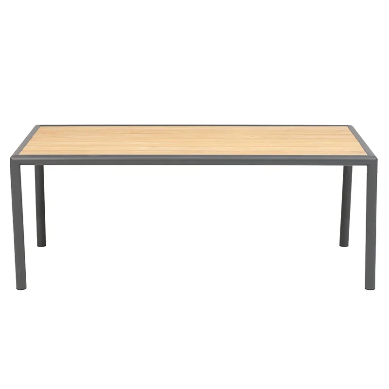 Gordon soffbord 65x140 cm Antracit / Teak