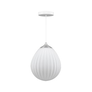 Around the World Lampskärm Ø27 cm White/
Brushed Steel