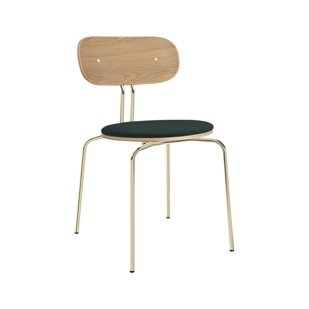 Curious Matstol Ek/Mässing Calm Seas