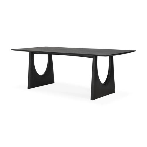Geometric Matbord 100x220 cm Svart ek