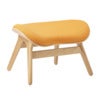 A Conversation Piece Ottoman Fotpall Oak/Tangerine