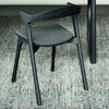 Bok Matstol svart ek/soft black fabric