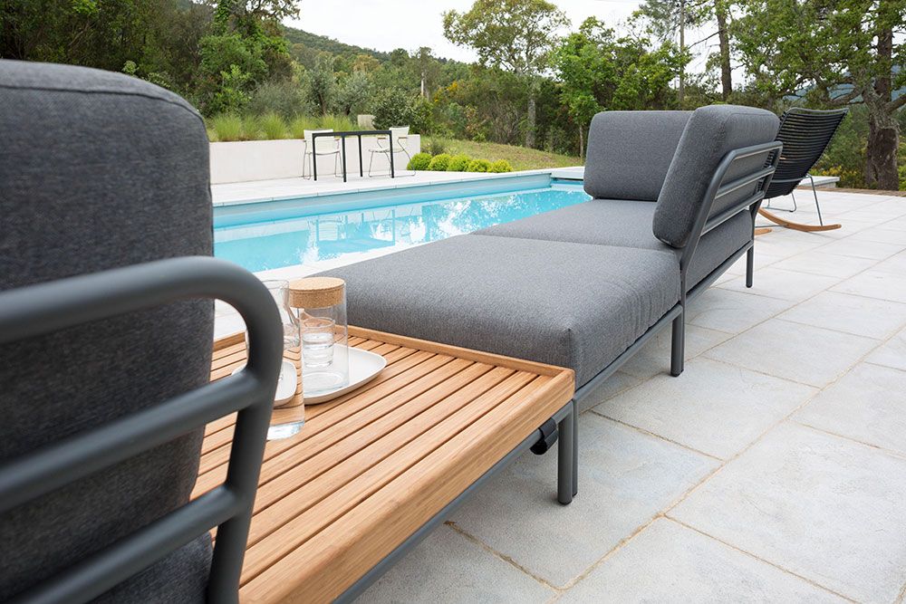 Level avslutsdel vänster grå aluminium 