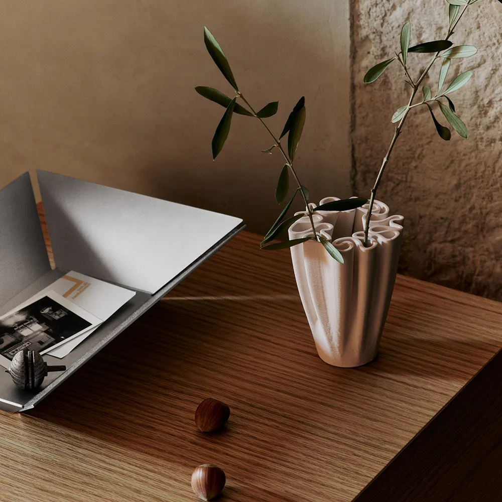 Dedali Vas H18 cm Off-white