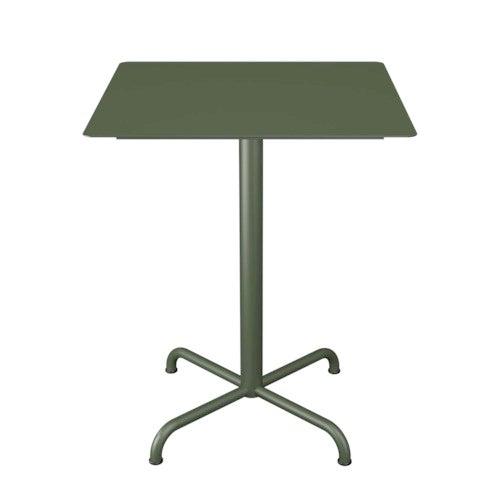 PICO Café bord 60x60 cm, bas 4 ben Olive green
