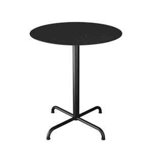 PICO Cafébord Ø64 cm, bas 4 ben Black