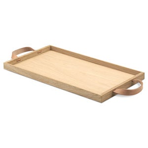 Norr Tray 46X25 cm Oak Leather 