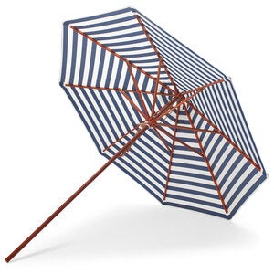 Messina Parasoll Ø270 Cm Dark Blue Stripes 