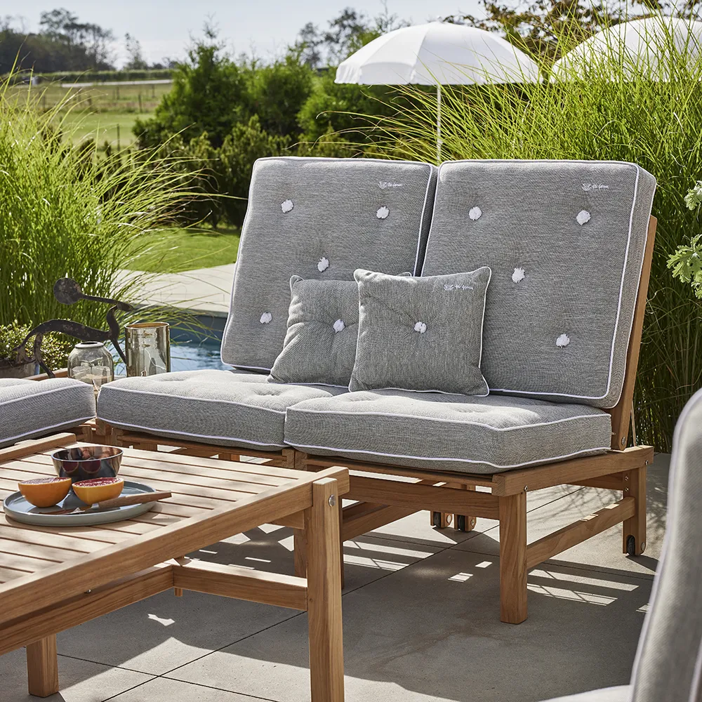 Fåtölj byggbar teak