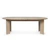 Bevel Matbord 117-217x117 cm - White Oiled Beech